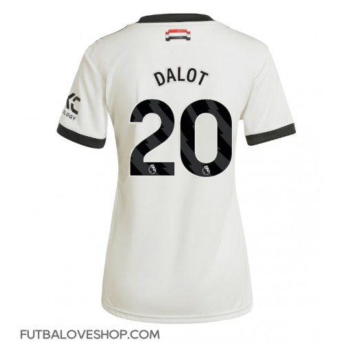 Dres Manchester United Diogo Dalot #20 Tretina pre Ženy 2024-25 Krátky Rukáv